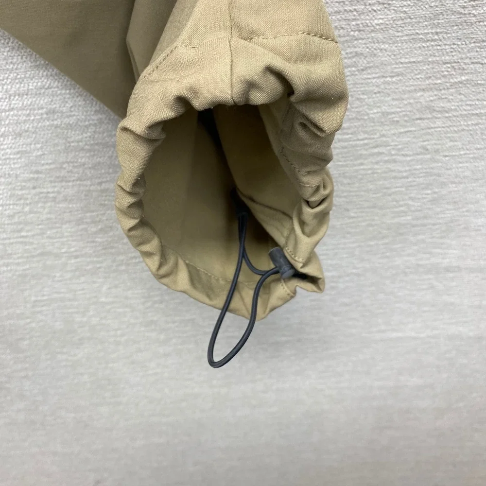 Nike ACG‎ Softshell Cargo Pants Womens 4 Tan Fleece Lined Hiking Utility Bungee